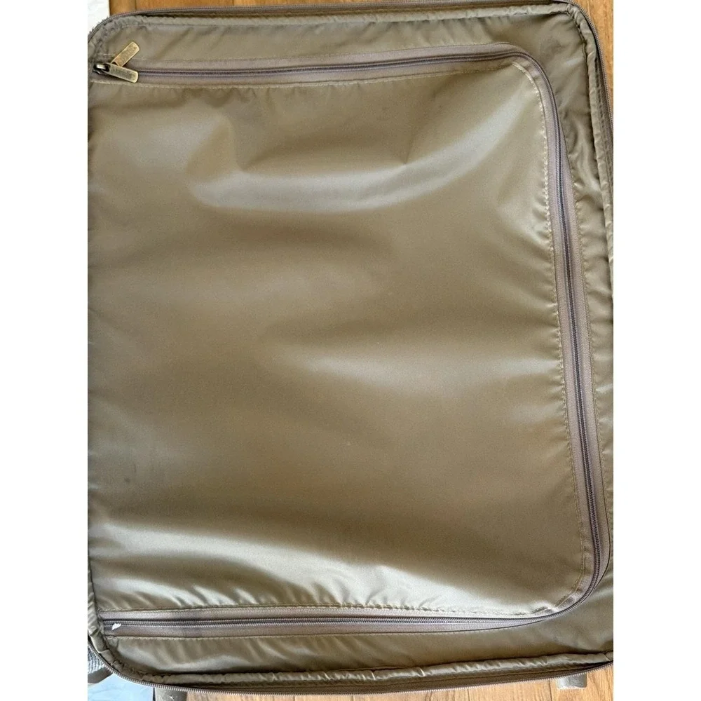 Vintage Hartmann Tweed Leather Rolling Suitcase 2 Wheeled Carry On Bag 22